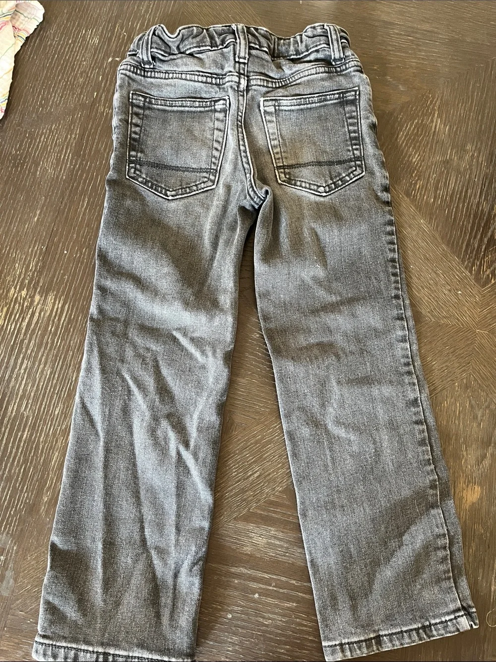 Cat & Jack Boys Grey Washed Straight Jeans